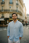 The Linen Shirt (Sky Blue)