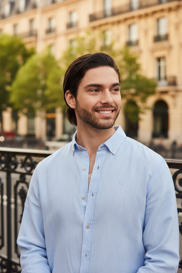The Linen Shirt (Sky Blue)