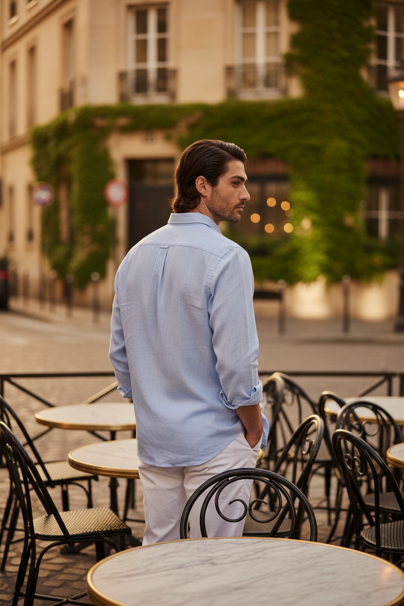 The Linen Shirt (Sky Blue)