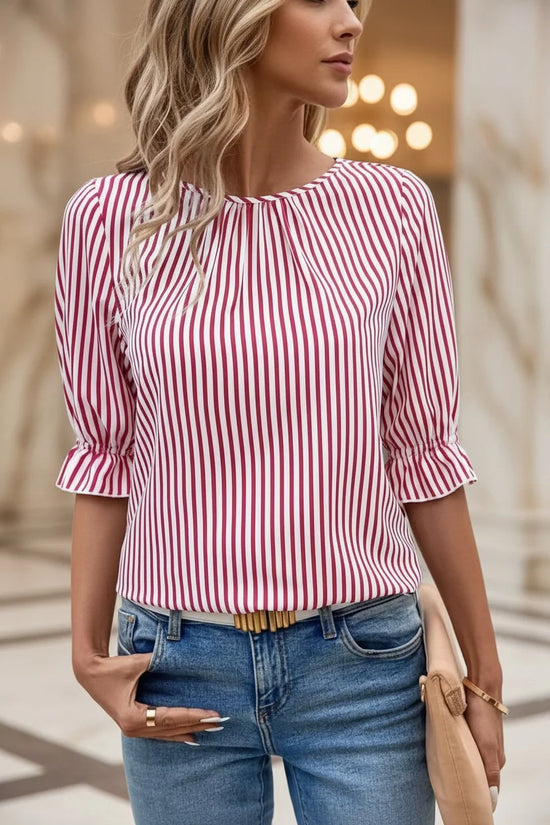 Classic Striped Blouse